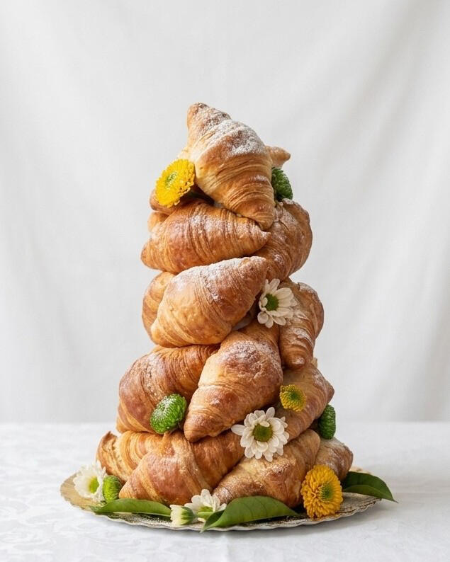 Torre de Croissants Pirâmide de croissants